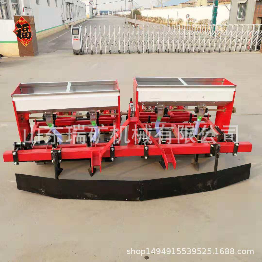 极速新品自动化施肥播种覆膜机玉米膜上播种机双行U玉米V播种机蔬