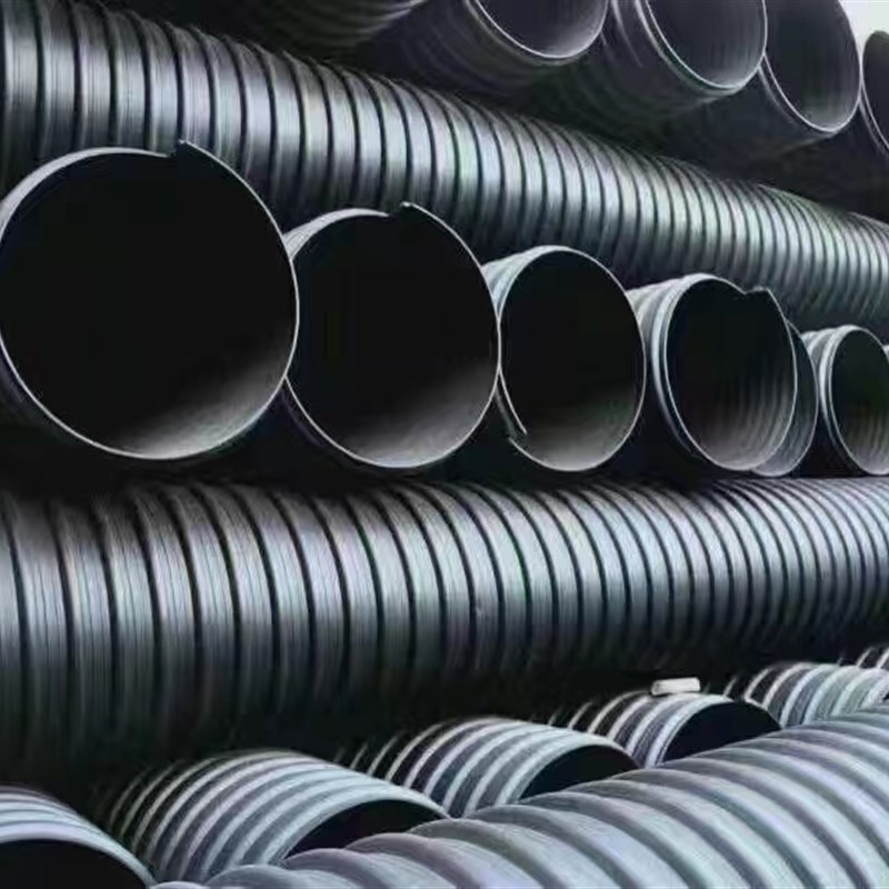极速新品HDPE钢i带管钢带波纹B管市政排污管大口径钢带管增强复合