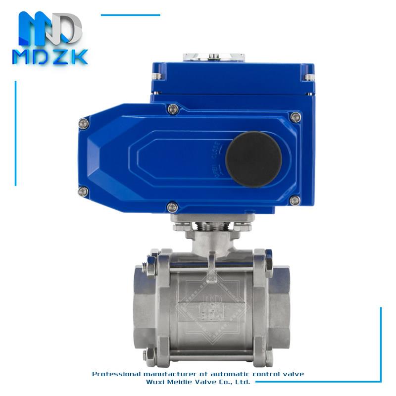 极速新品Q9f11F-16P电动球阀 电动不锈钢丝口扣球S阀 电动三片式