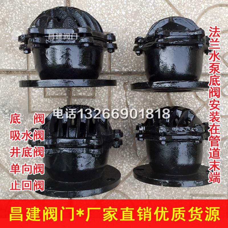 极速新品H42X 水泵底阀止逆阀止回阀莲蓬头DN50 80 100U X150 200