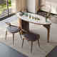 泡茶桌椅组合 实木阳台小茶桌家用现代简约岩板功夫茶台一体新中式