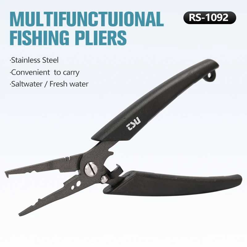 多功能路亚钳钓鱼专用钳开环剪线Fishing Pliers RS-1092 Stainle