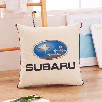 极速汽车4S店抱枕被子两用二合一亚F麻抱枕沙发靠枕被四季通用办