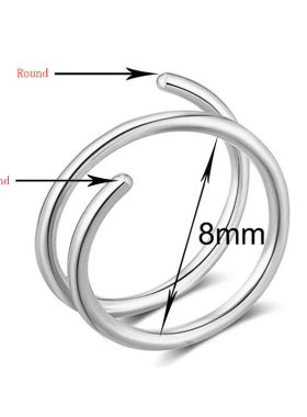 极速1Pcs/ Man Women Septum Piercing Nose Ring Lip Ring .Earr