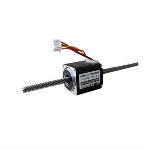 极速28贯通电机 导程4o.8768 丝杆长150 NEMA11 贯通步进电机 活