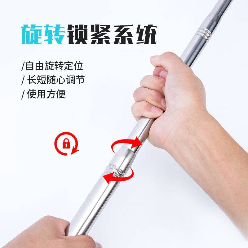 极速厚创c安防网抄定位捞网米树叶杂物伸缩鱼杆不锈钢4水面