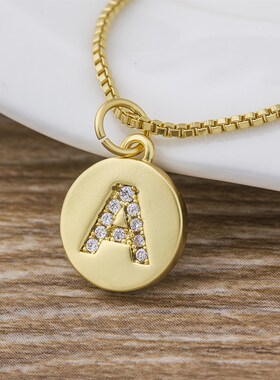 极速2023 Hot Sjale Wholesale Women Gold Color Initial 26 Let