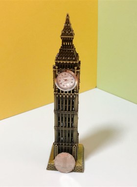 极速伦敦大本钟地标建筑模型装z饰品摆件办公室桌面工艺礼品摆饰