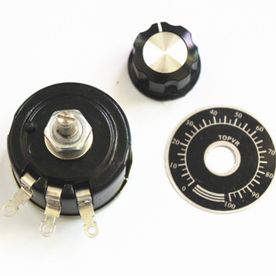 极速单圈线绕电位器黑色旋钮调速器串励电机撒料车速X度控制机器