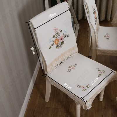 极速轻奢布艺餐椅垫简约家用防滑通用椅子M坐垫中式餐桌布长方形