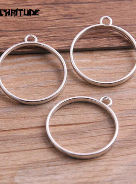极速10Pcs 28*32mm 7 Color Alloy Jewelry AccessoriTes Circula