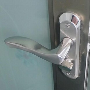 极速室内厕所门把手门锁洗手间孔距110/125无钥匙W家用单舌卫生间