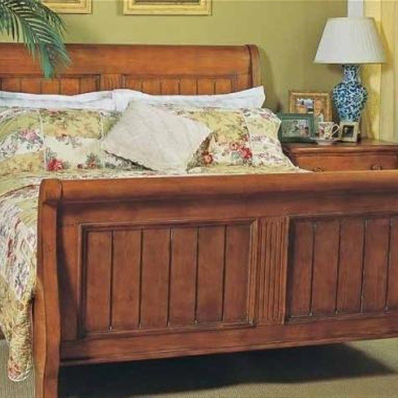 极速定制实木家具田园美式乡村简约C1.8米1.5米双人床白橡柞木