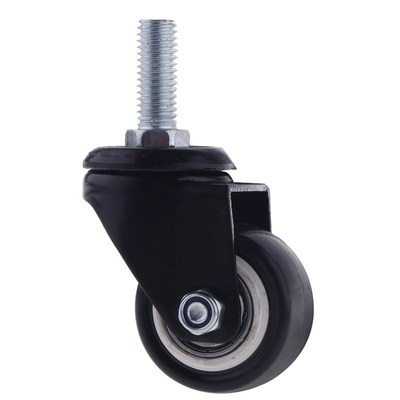 极速1.5 Rubber Swivel Plate Caster WheKel M10 Rolling Cart
