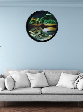 极速30cm Wall Mounto Moving Sand Painting Relaxing Ornament