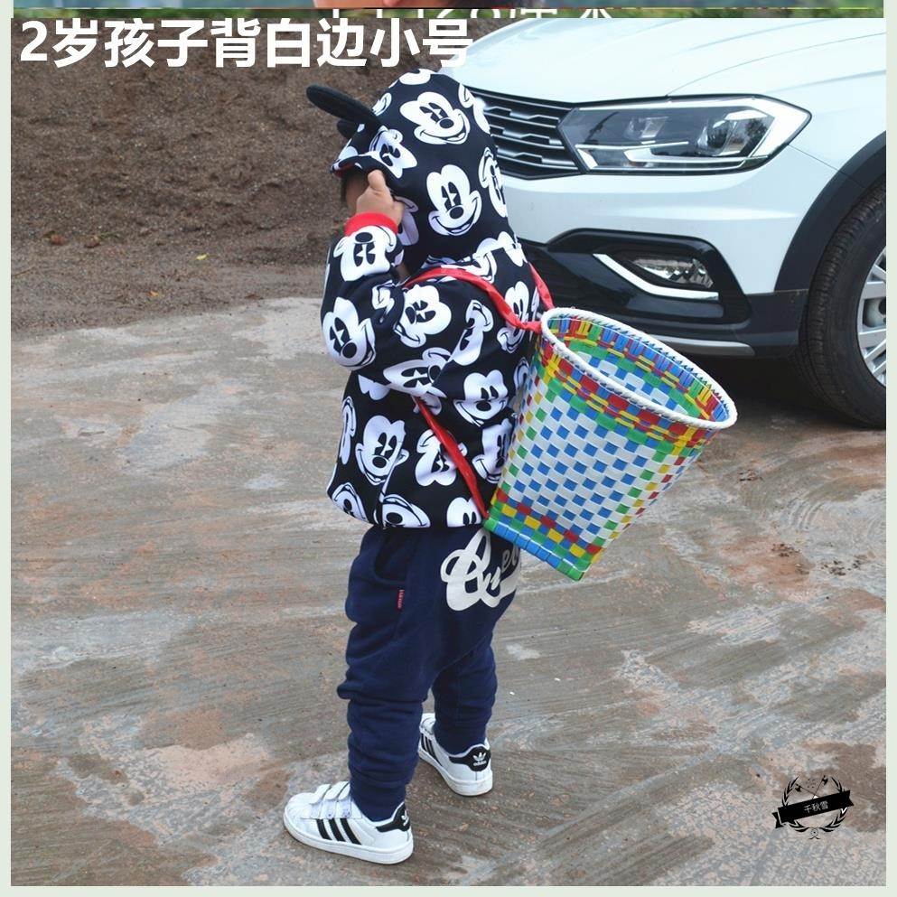 极速..摘茶叶竹编背娄篮子采66的神器篓茶篓P竹篓农用采茶采摘篮