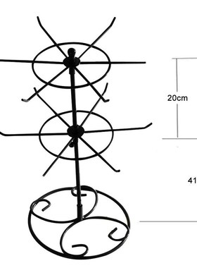 极速50a% New Arrival !!! 2-Tier Rotary Jewelry Stand Rack Ea