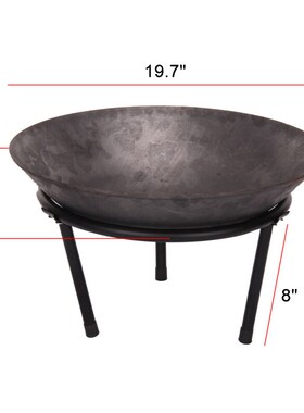 极速55 x 55f cm Steel Large Fire Bowl Cast Iron Firepit Mode