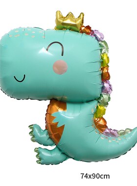 极速New Happy Birthday Dinosaur Balloons Party DecorX Dino B