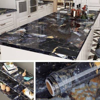 极速Contact Paper Kitchen wDIY Marble Waterproof Wallpapers
