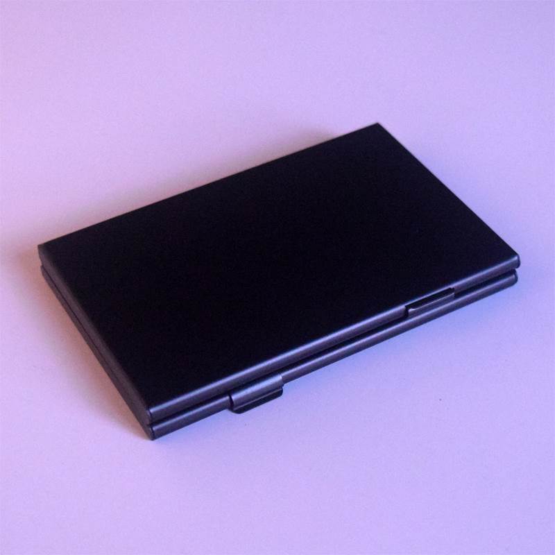 极速双层商务大容量男士名片盒轻便携带女L名片夹免费刻字名片包