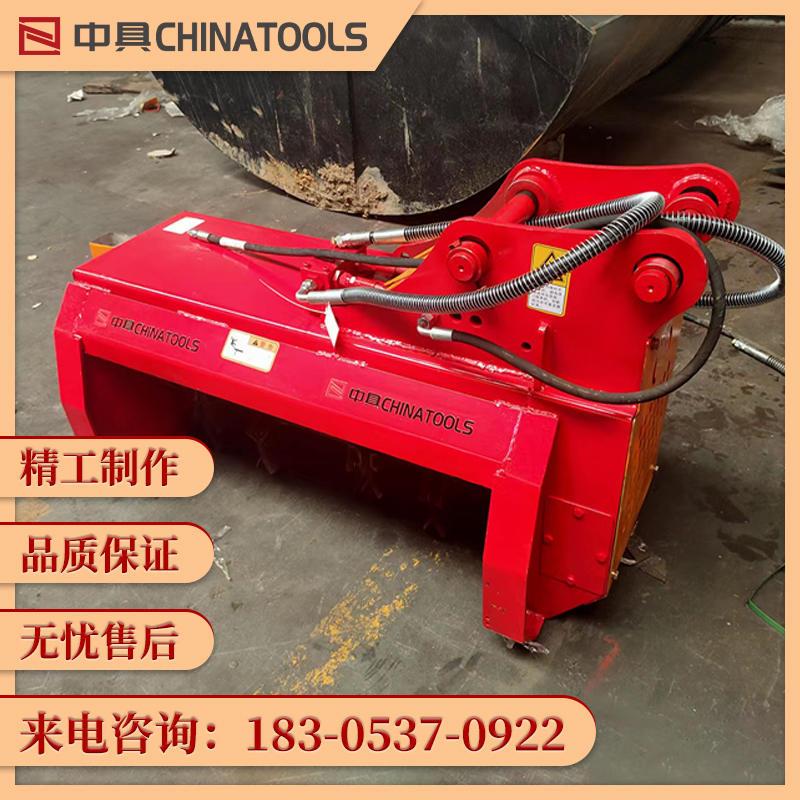 极速挖土机前端改装割草机中小型液D压怪手碎草机旋耕机除草碎草