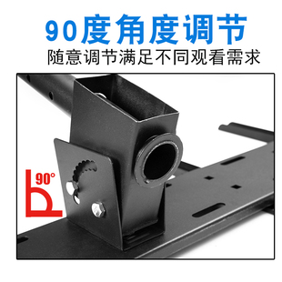 通用電視機吊架廣告機燈箱天花y板吊頂支架伸縮旋轉雙桿雙屏拼接