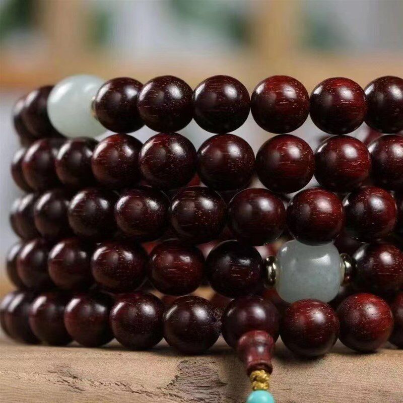 新品赞比b亚紫檀木度母吊坠观音菩萨毛衣链雕刻配饰车载挂饰佛珠