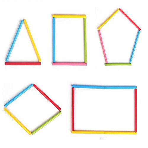 极速100cpcs Colorful Bamboo Counting Sticks Mathematics Mont