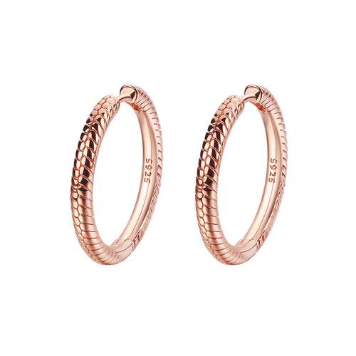 极速Rose eGold Daisy Flower Butterfly Circle Charm Hoop Earr