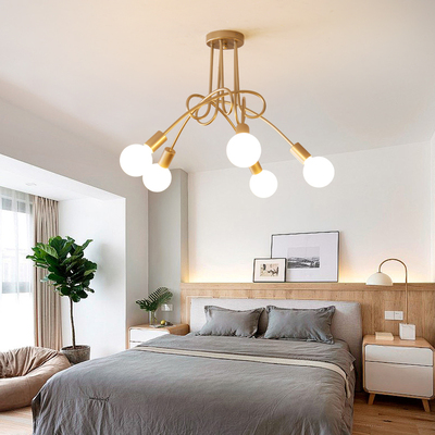 极速北欧bins风枝形灯简约卧室灯吸顶灯客厅灯创意温馨网红爆款餐