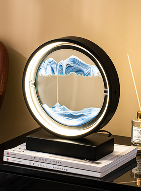 极速现代轻奢流沙画沙漏摆件创意解压家居好物Q卧室床头酒柜电视