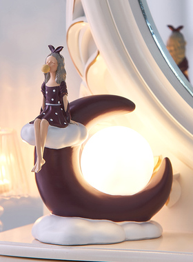 极速创意可爱泡泡女孩入户玄关钥B匙收纳摆件进门鞋柜装饰品家居