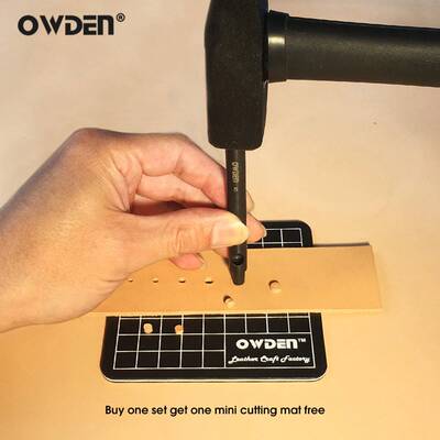 极速OWDEN Professional 6Pcs leatherF Hollow Hole Punch Set B