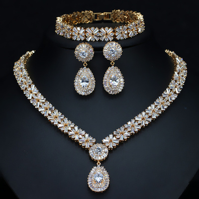 极速CWWZircons Exclusive Dubai Gold PlateL Jewellery Luxury