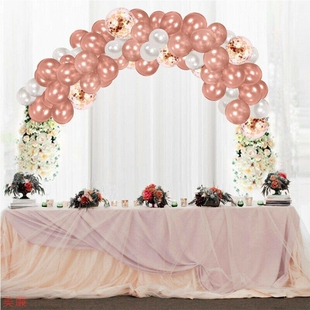 Balloons Gold Confetti Set ballon 极速132pcs ChrUome Rose