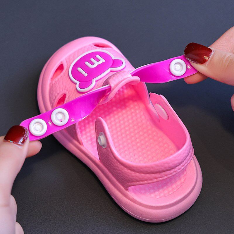 极速儿童塑料凉鞋可下水湿水男童宝宝夏H季玩水沙滩洞洞鞋婴儿防