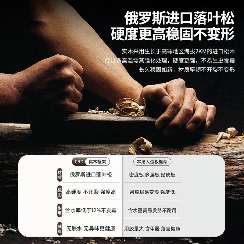 新品台式化妆镜可翻转桌面梳妆镜简约家用木质镜S现代中式复古风