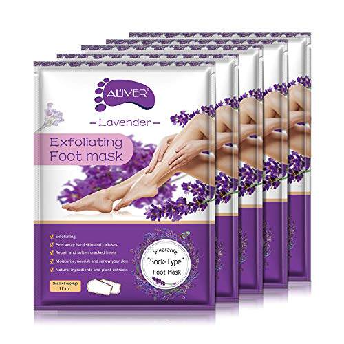 新品Foot Pefel Mask(5 Pairs) Remove Dead Skin and Cutin of O