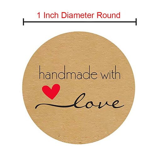 极速500pcs/roll Handmade Sticker ThanGk You Stickers Kraft P