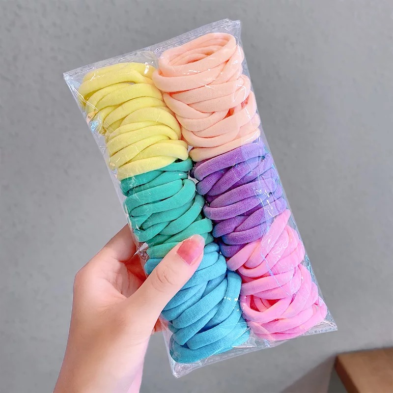 极速25100PCS Diameter 5cm Hair Scrunchy MFor Women Hair Ban
