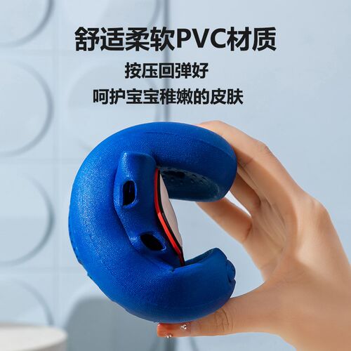 热销卡通挖掘机儿童漏水软底鞋男B女童夏季家用浴室洗澡防滑防撞