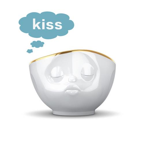 德国原装进口Tassen表情金边碗 餐具礼盒装可爱送礼陶瓷碗500ML