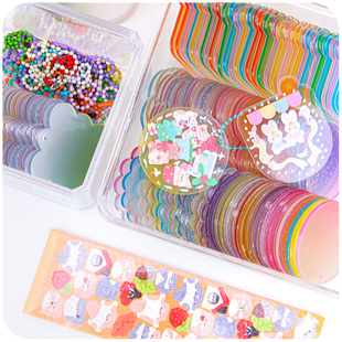 速发亚克力咕卡盘套装 估盘咔100便闪粉渐变闺蜜小 明个宜古卡透