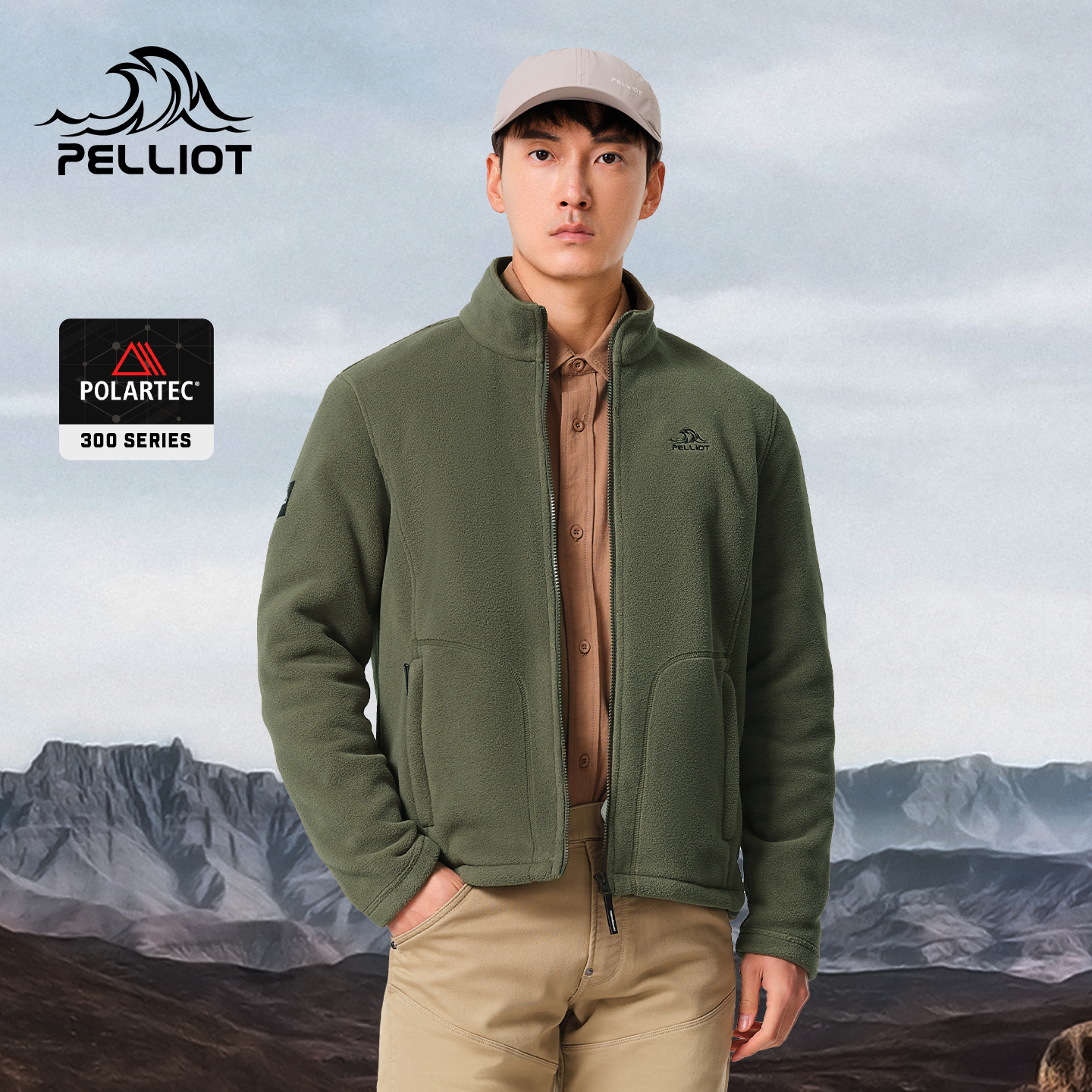 伯希和户外Polartec300抓绒衣