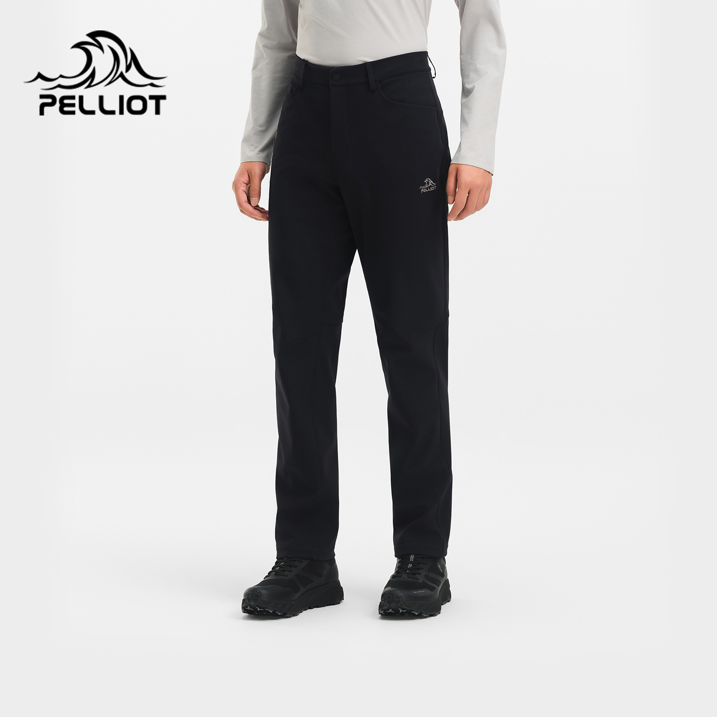 伯希和软壳裤男高弹舒适运动长裤