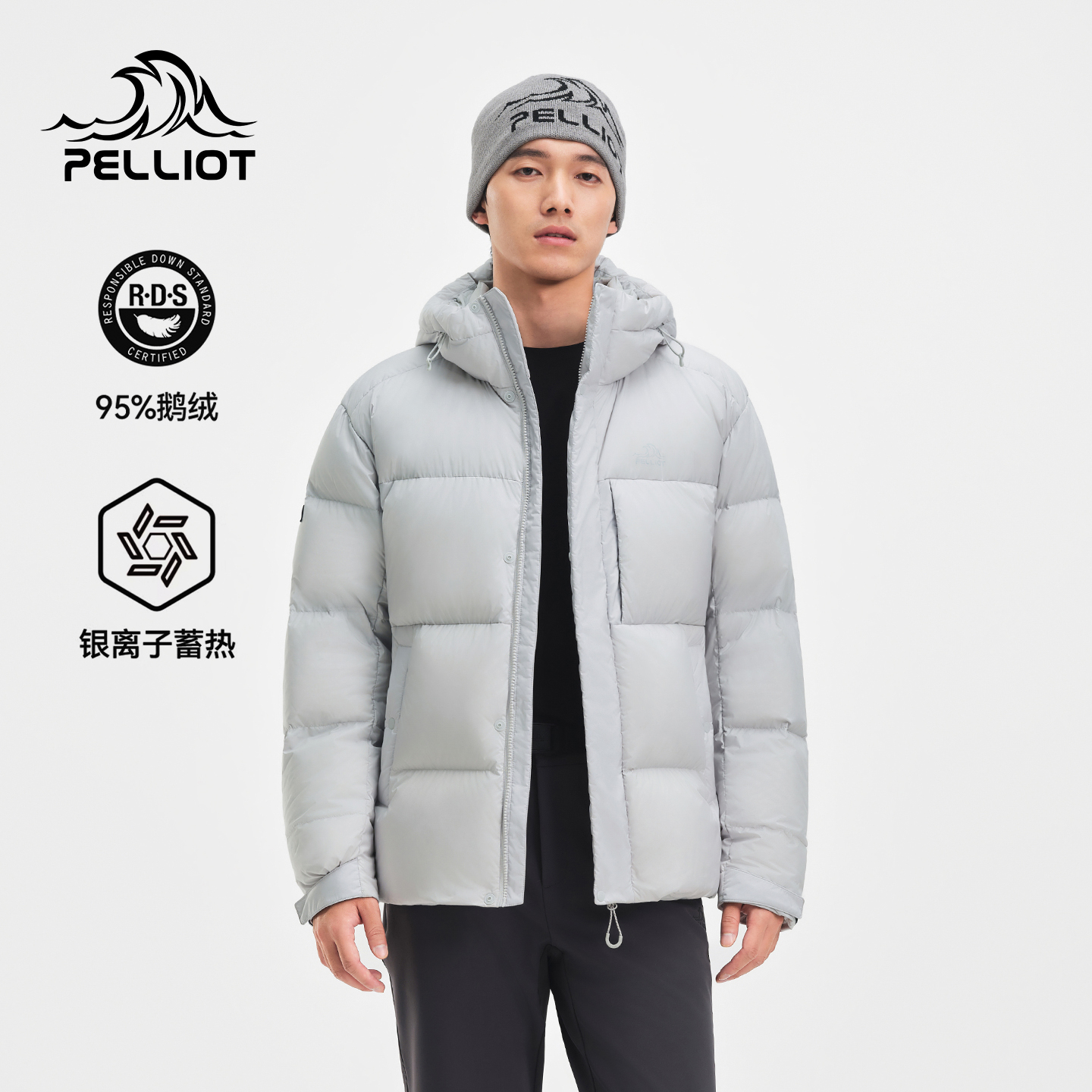 伯希和户外800蓬羽绒服男