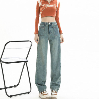 【牛仔系列】韩系时尚牛仔背小众显瘦半身裙高腰牛仔裤阔腿裤xt