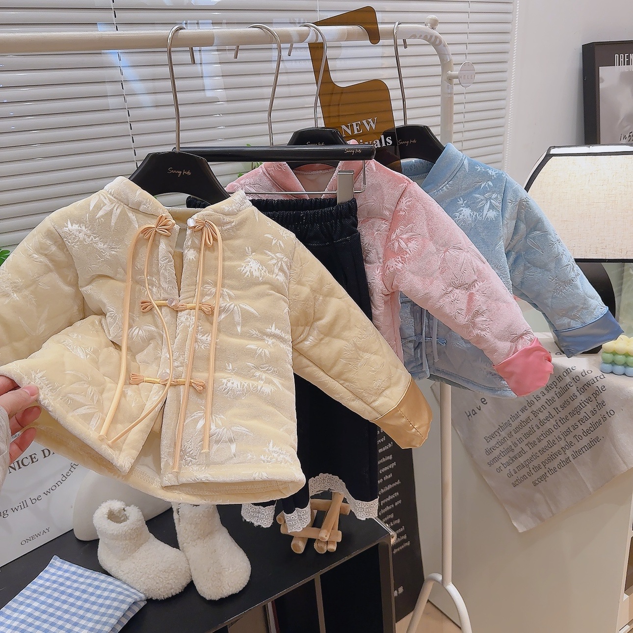 拜年服儿童唐装汉服外套半身裙春装2025新款大童国风新中式潮ak