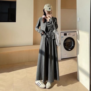 套装 慵懒风宽松卫衣连帽春秋款 休闲套装 韩版 清仓L 薄款 糯米长袖